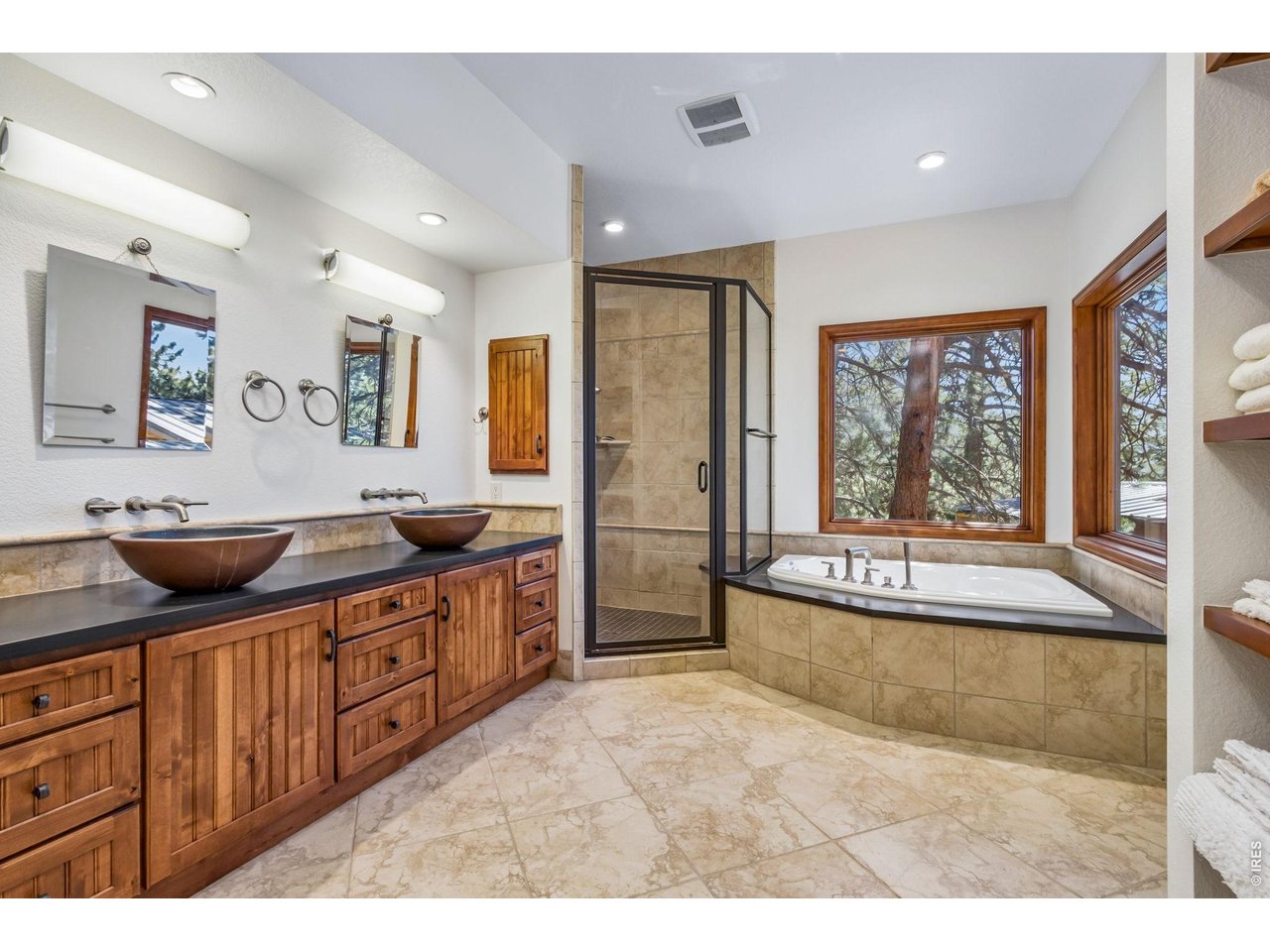 12592 Rist Canyon Road Bellvue, CO 80512 - Photo 14 of 50 EnSuite Luxury Primary Bathroom