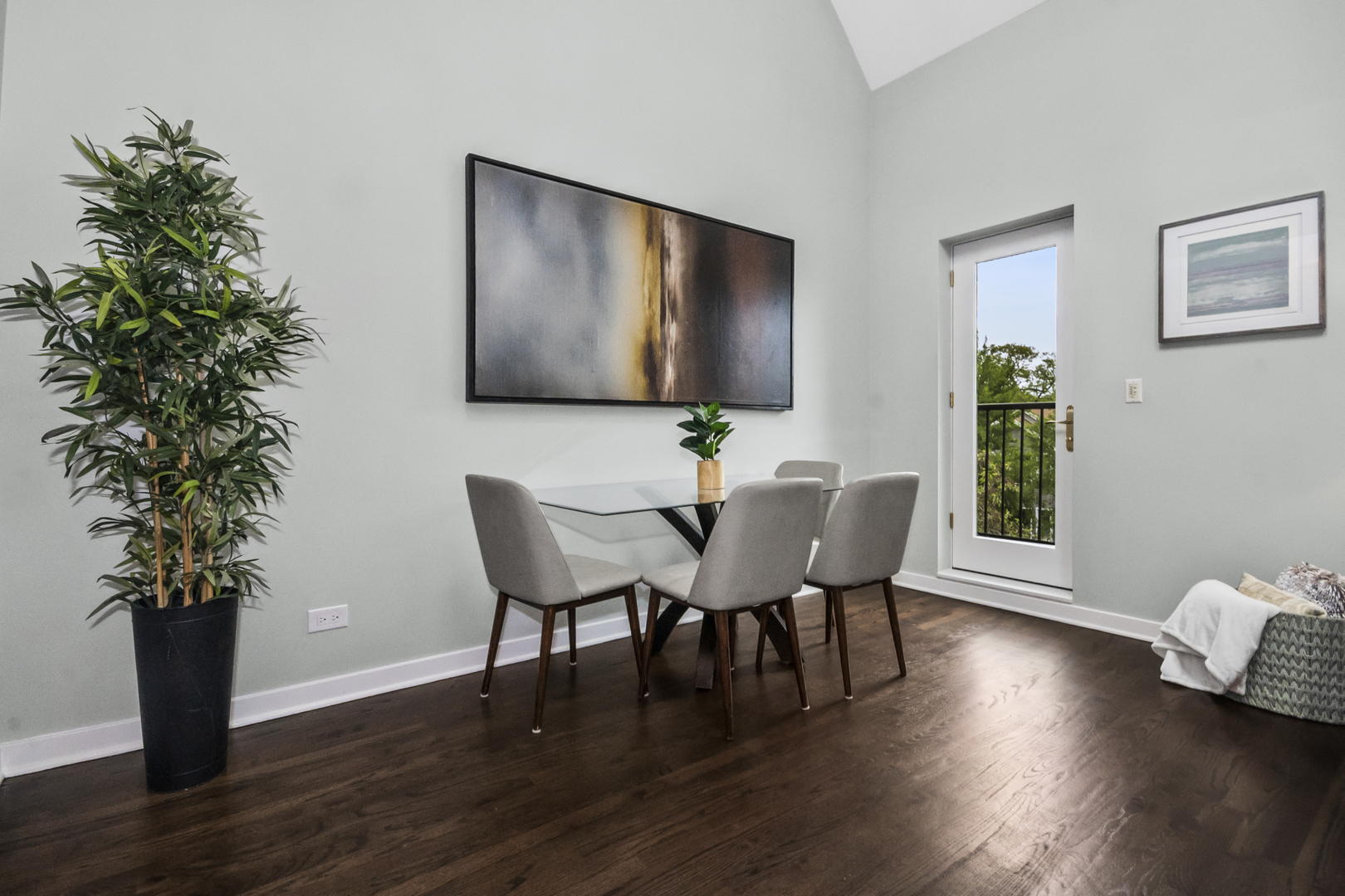 2035 West Crystal Street, Unit 3 Chicago, IL 60622 - Photo 4 of 18 a view of a dining room with furniture and wooden floor