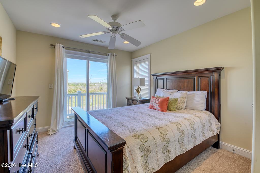 1302 New River Inlet Road North Topsail Beach, NC 28460 - Photo 3 of 22 THe Greenwood Bedroom 1 View