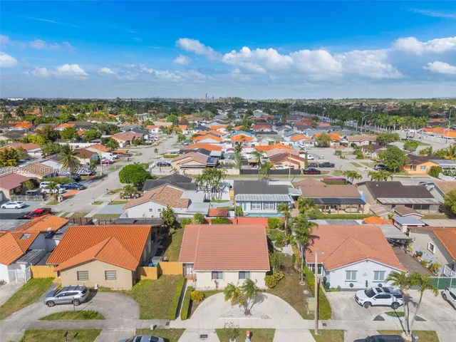 an aerial view of a city