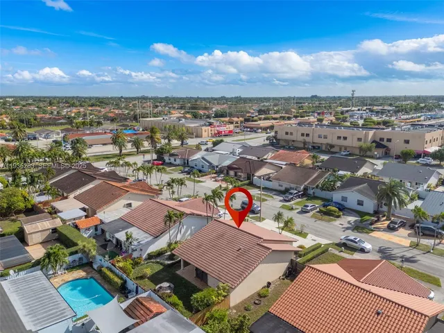 an aerial view of a city