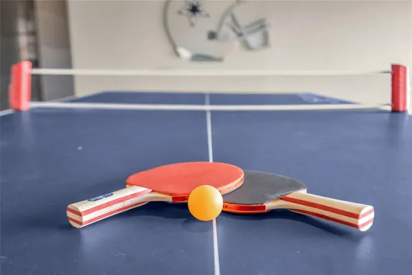 a bathroom with a mirror