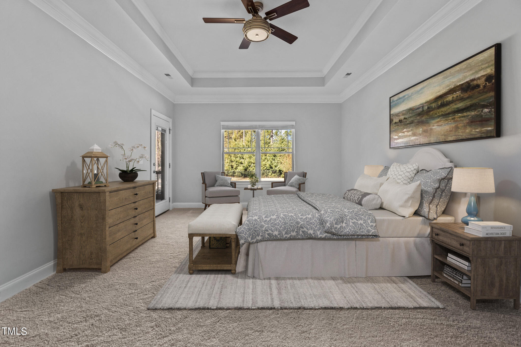 95 Windy Creek Drive Willow Spring, NC 27592 - Photo 20 of 55 a living room with furniture and a large window