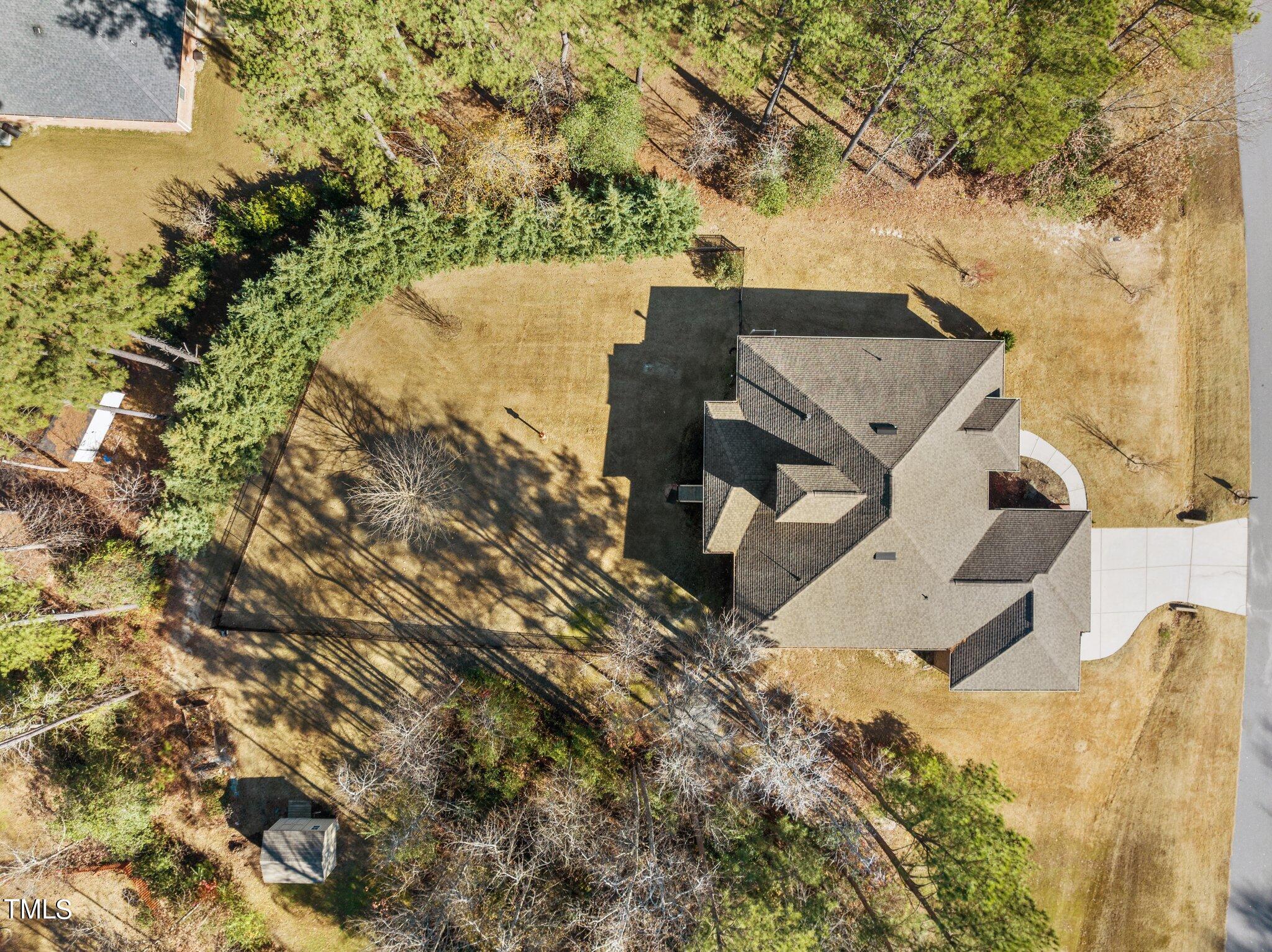 95 Windy Creek Drive Willow Spring, NC 27592 - Photo 49 of 55 an aerial view of houses with yard