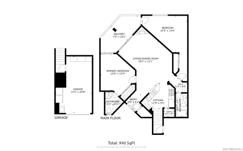 a living room with furniture and stairs