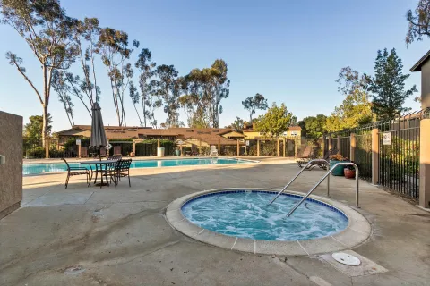 a view of a house with a park