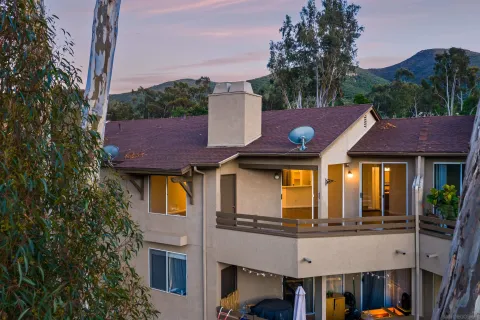 a front view of house with garage