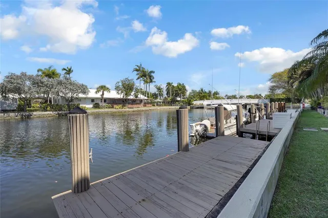 a view of a lake with houses