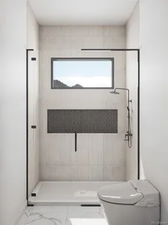 a picture of a bench in the window