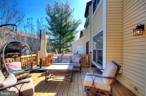 a view of outdoor space yard deck patio and outdoor seating