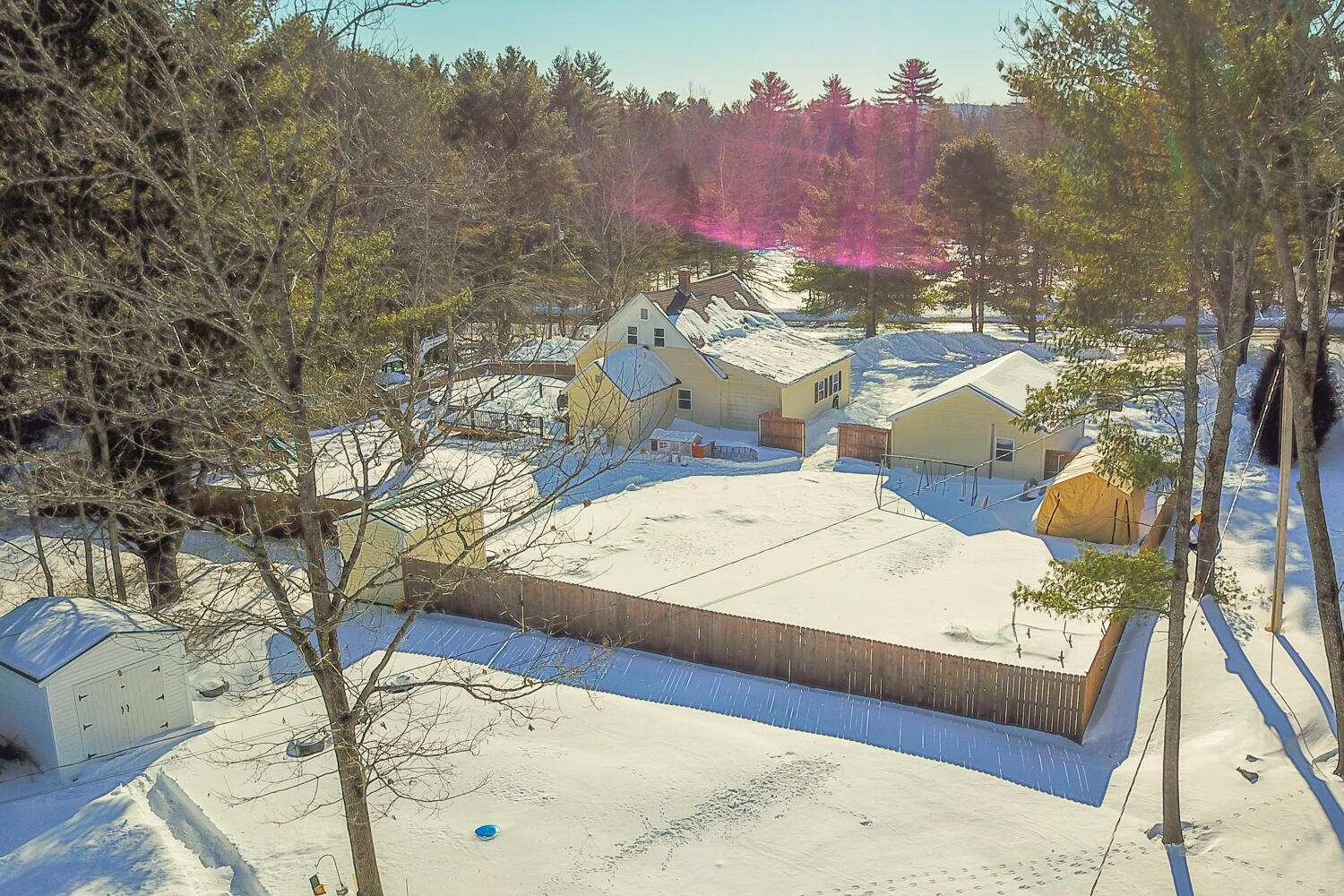 682 Unity Road Benton, ME 04901 - Photo 7 of 33 Rear of home from air