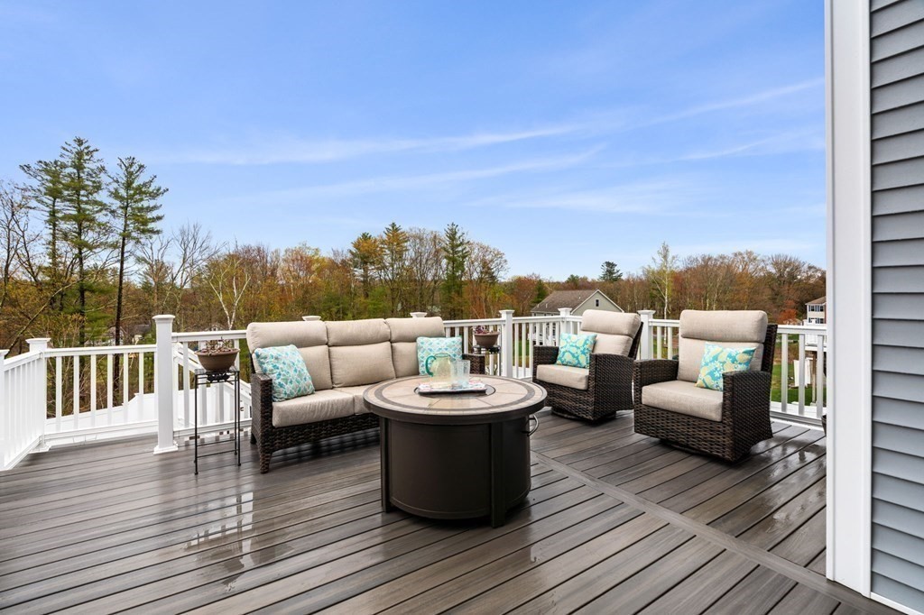 10 Schoolhouse Road, Unit 10 Londonderry, NH 03053 - Photo 29 of 38 a balcony with wooden floor and outdoor seating