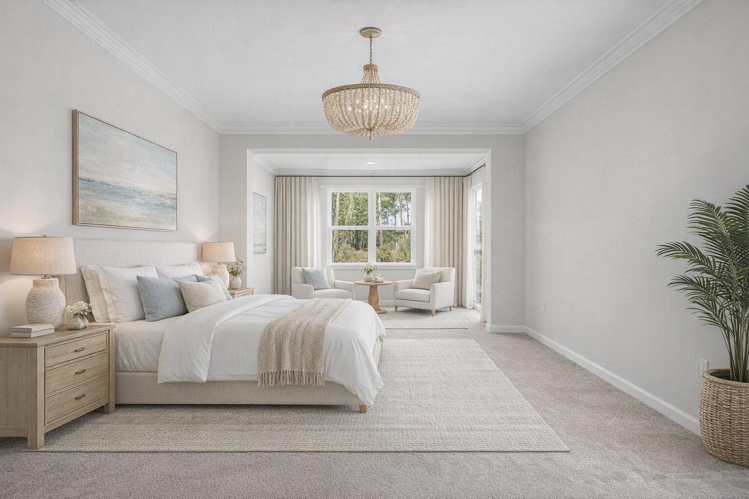 405 Canal Crossing Way Huger, SC 29450 - Photo 17 of 53 Coastal-inspired master bedroom retreat