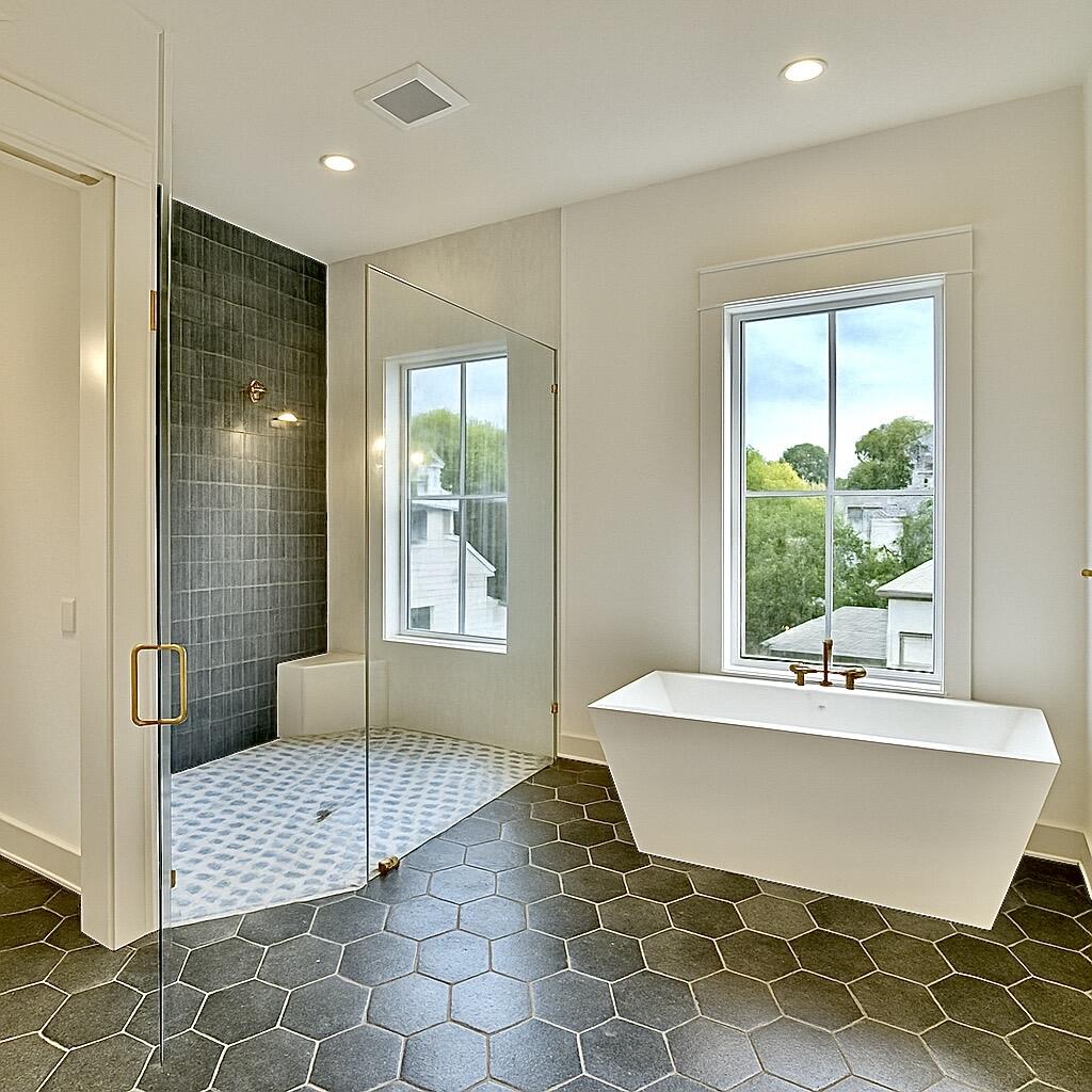 Lot 45 Sweet Gum Inlet Beach Inlet Beach, FL 32461 - Photo 35 of 56 a bathroom with a tub sink and mirror