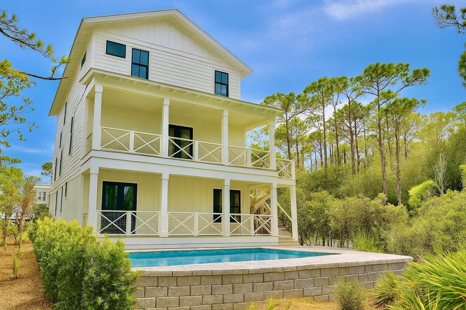 Lot 45 Sweet Gum Inlet Beach Inlet Beach, FL 32461 - Photo 56 of 56 a front view of a house with a yard