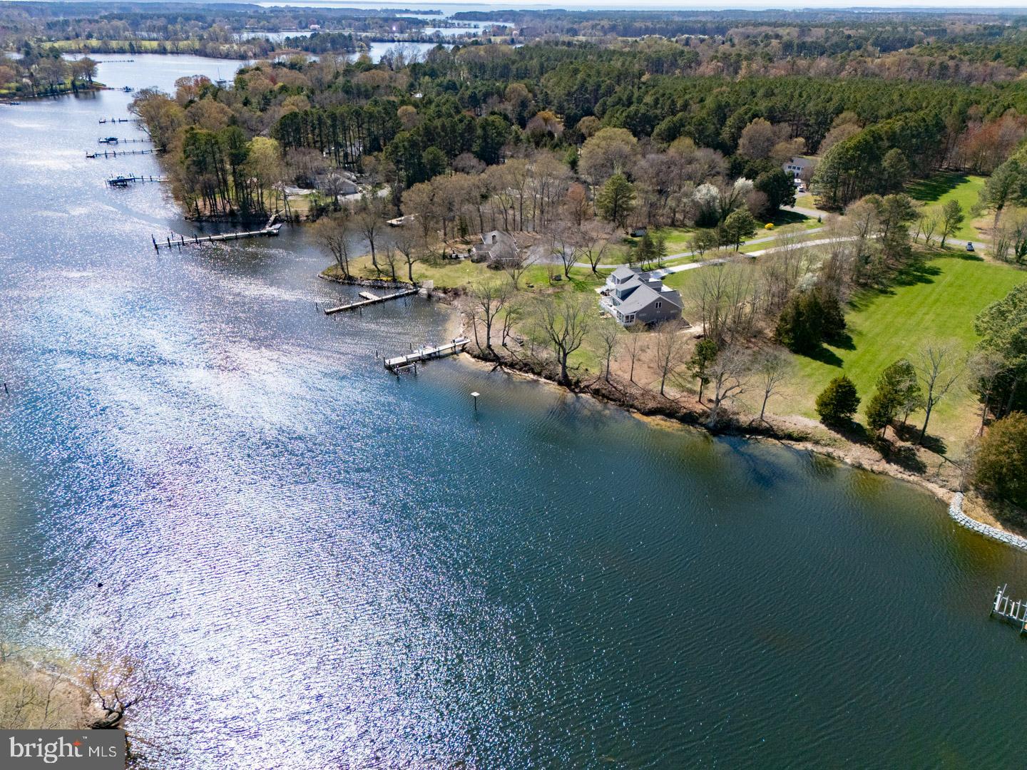 0 Sailors Retreat Road Oxford, MD 21654 - Photo 10 of 13 an aerial view of a house with a yard and lake view