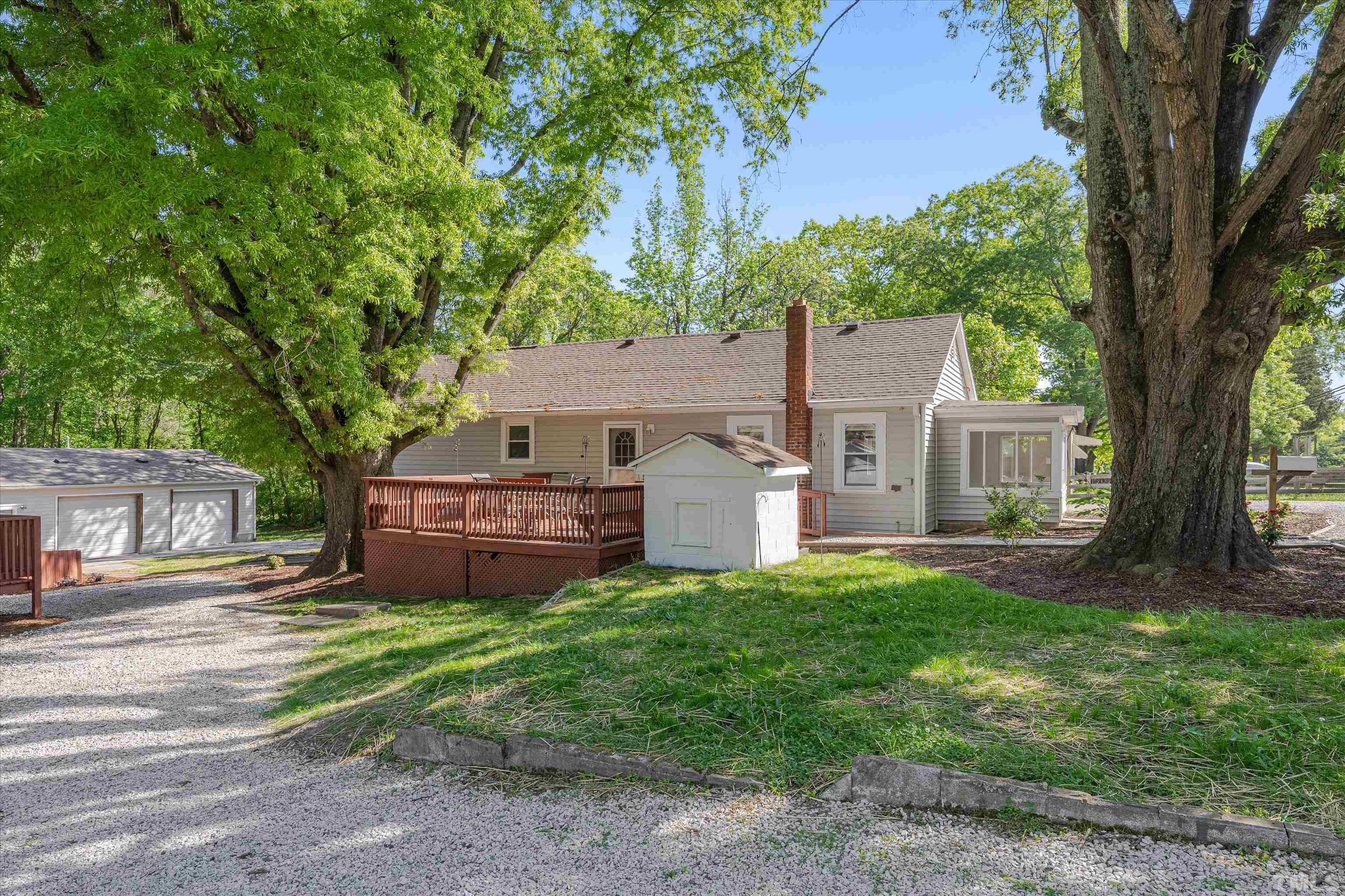 308 South Mineral Springs Road Durham, NC 27703 - Photo 26 of 42 front view of a house with a big yard and large trees