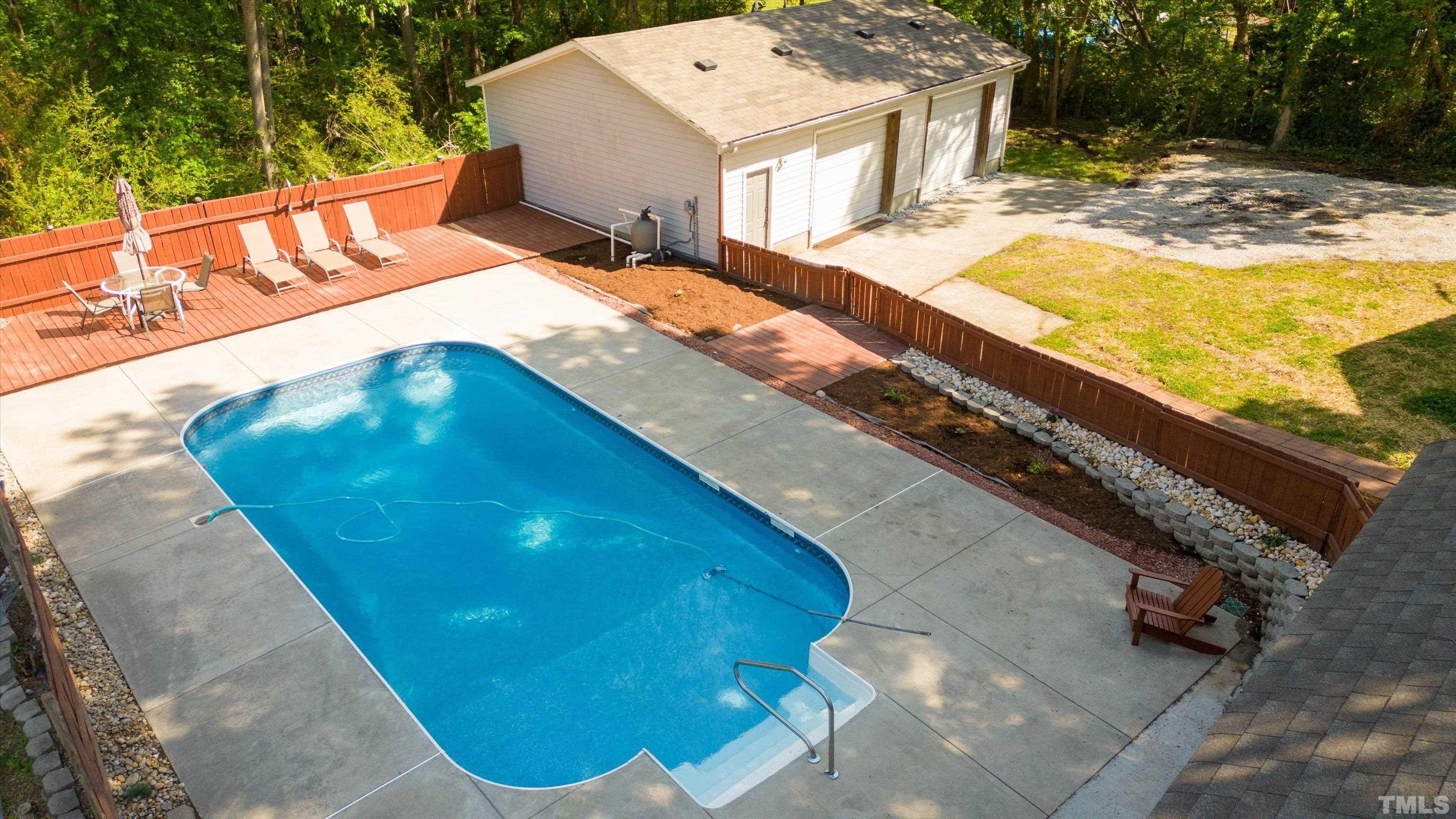 308 South Mineral Springs Road Durham, NC 27703 - Photo 4 of 42 a view of a swimming pool with a patio