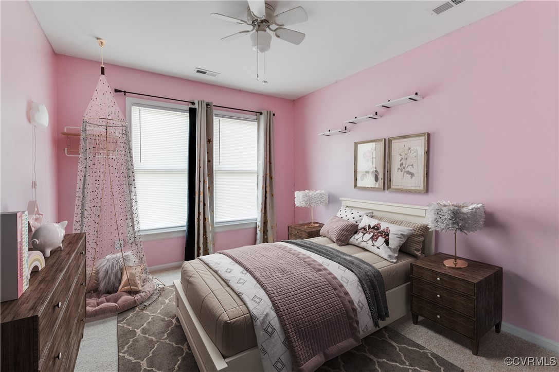 12262 Church Road Henrico, VA 23233 - Photo 25 of 50 Carpeted bedroom with ceiling fan, baseboards, and