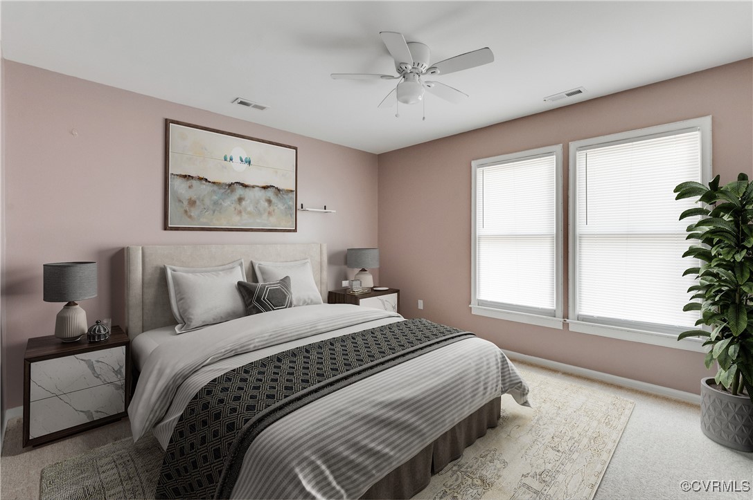 12262 Church Road Henrico, VA 23233 - Photo 30 of 50 Carpeted bedroom with baseboards, a ceiling fan, a
