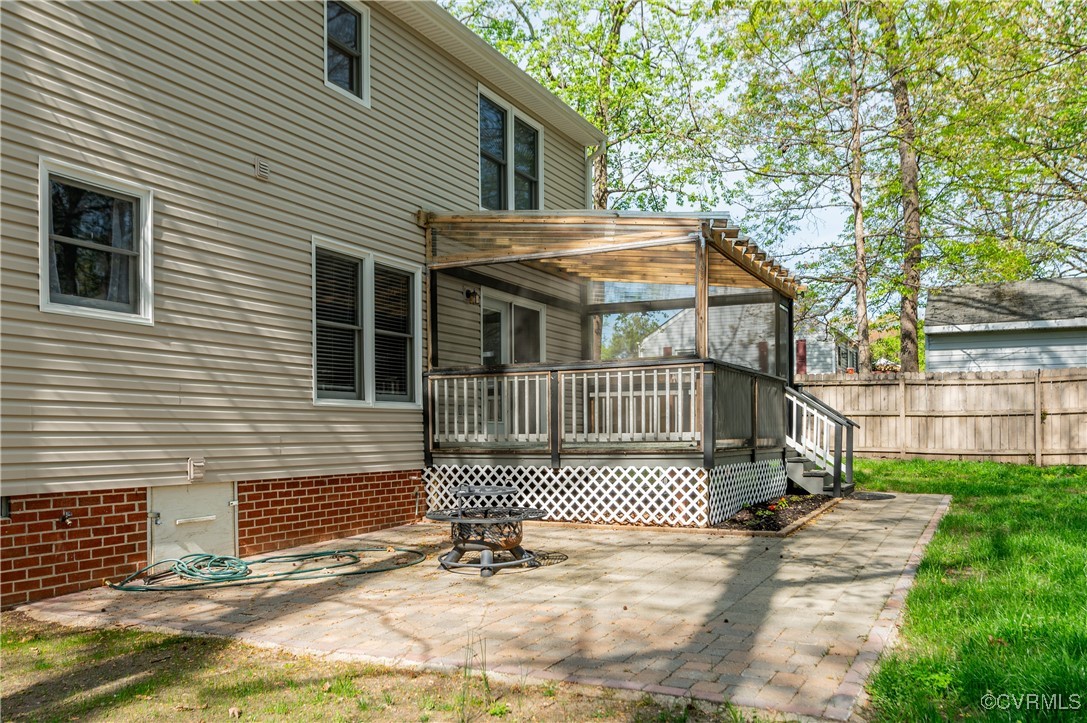12262 Church Road Henrico, VA 23233 - Photo 46 of 50 Rear view of house featuring fence and a patio are