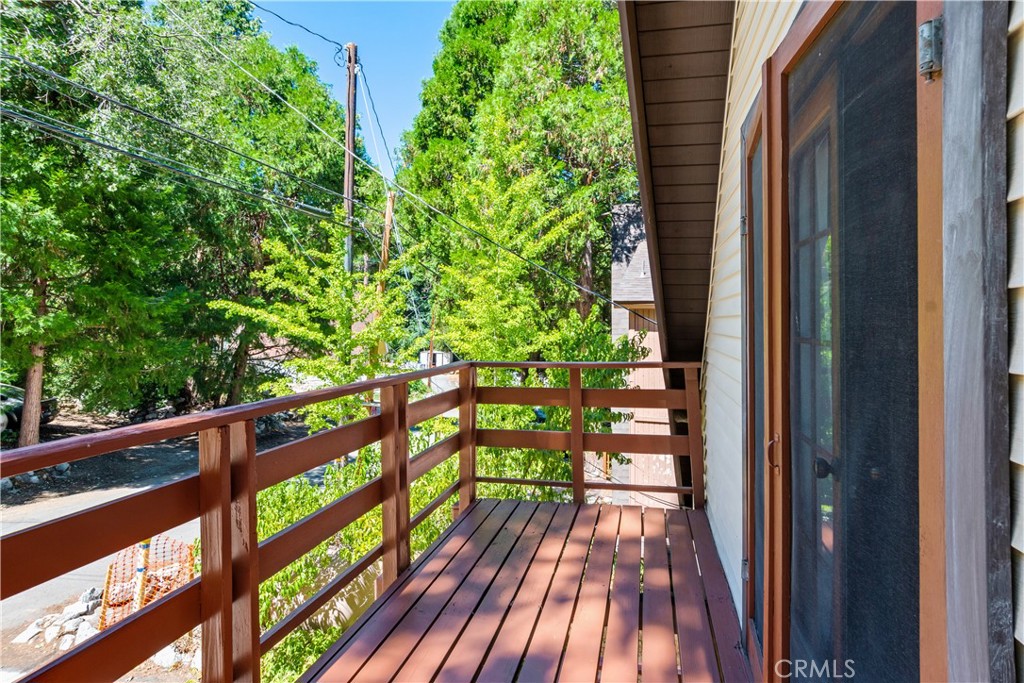 39444 Canyon Drive Forest Falls, CA 92339 - Photo 9 of 28 a view of balcony with wooden floor