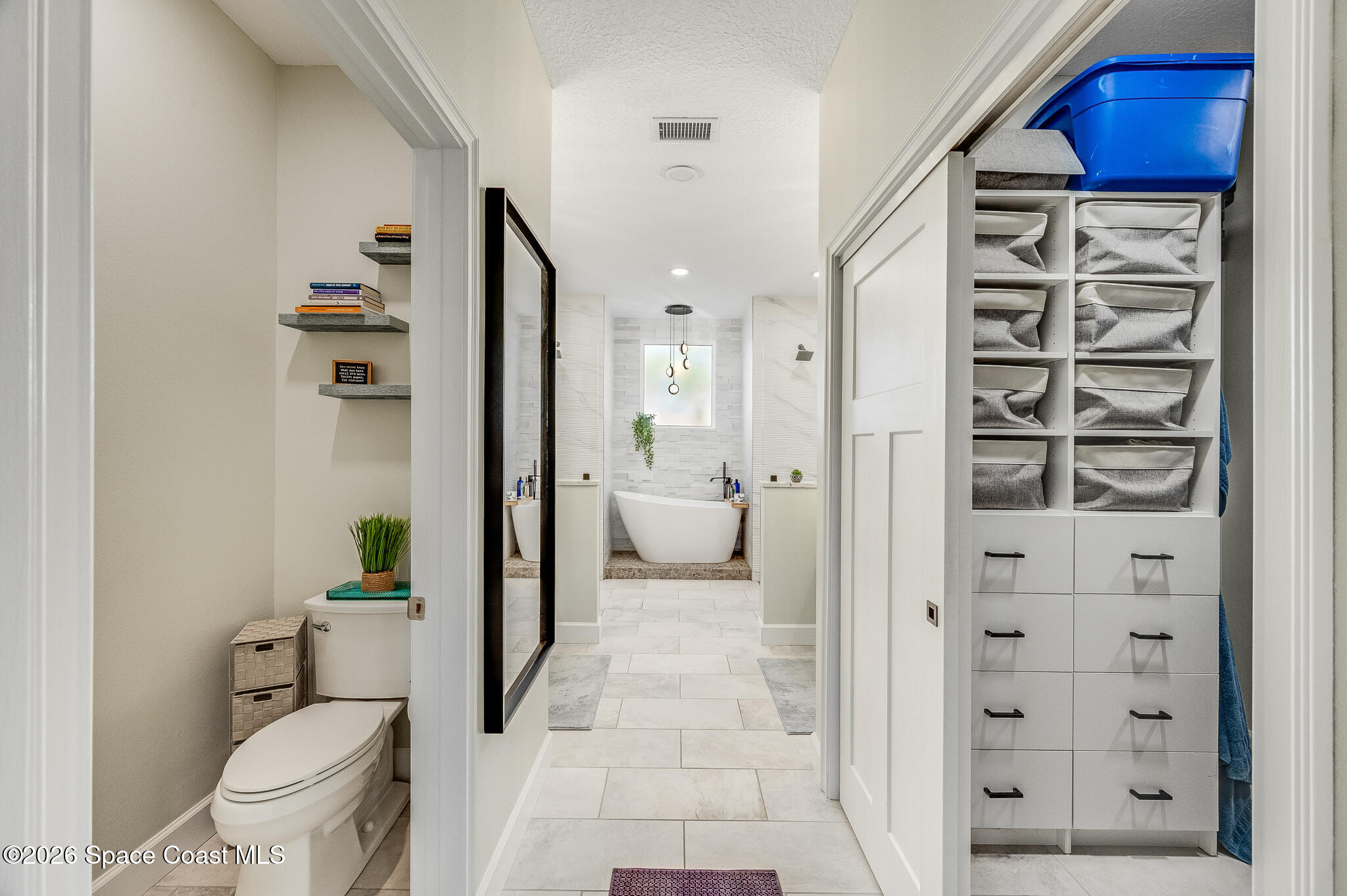 447 Sandy Key Melbourne Beach, FL 32951 - Photo 39 of 94 a bathroom with a toilet and a shower