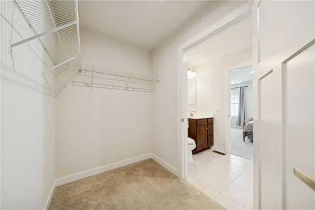 a view of an empty room