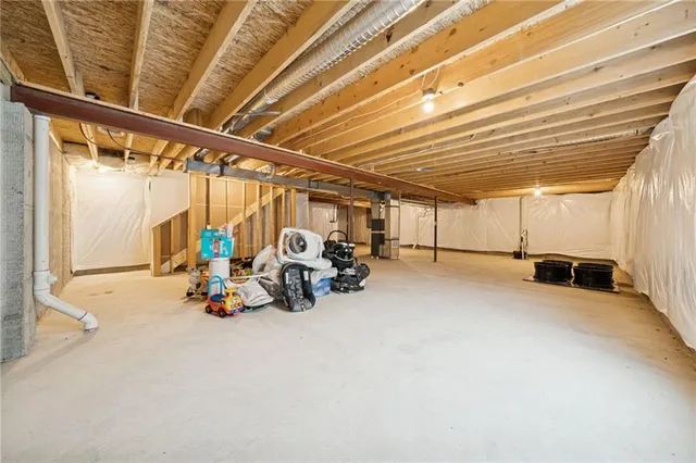 a view of a garage with equipment