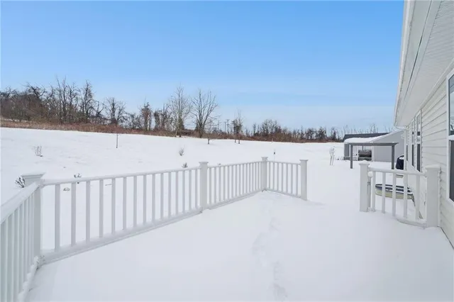 a view of balcony with furniture