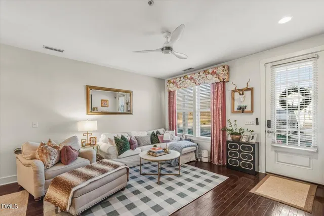 a bedroom with furniture and a fireplace