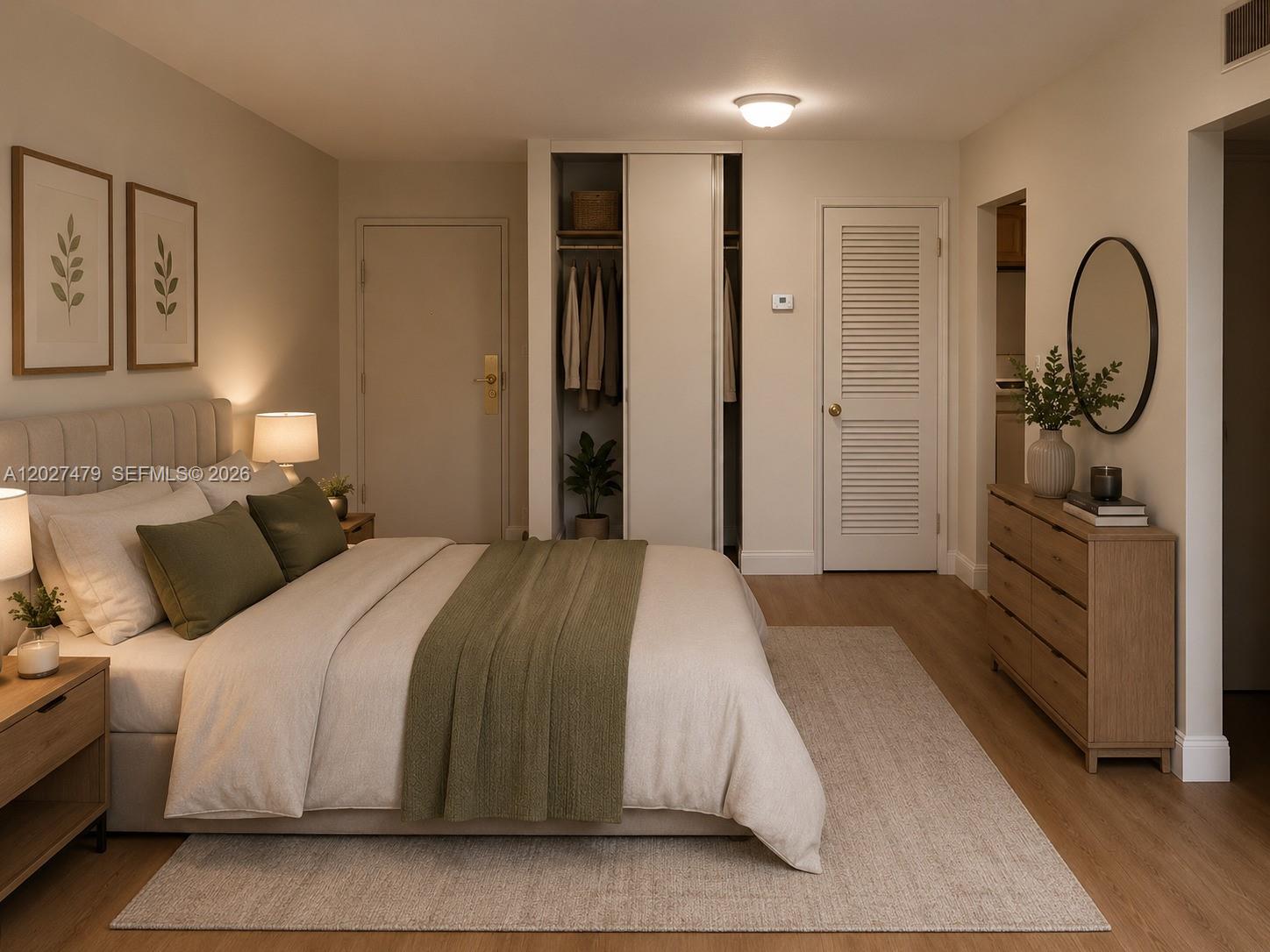 405 South Pine Island Road, Unit 308D Plantation, FL 33324 - Photo 7 of 14 a bedroom with a bed and a dresser