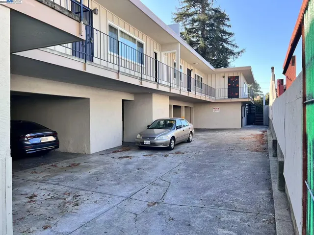 a view of a car garage