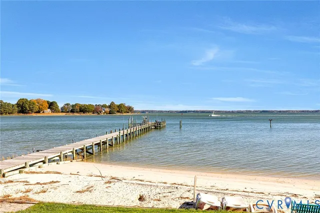 a view of an ocean and beach