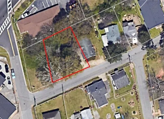 an aerial view of a city