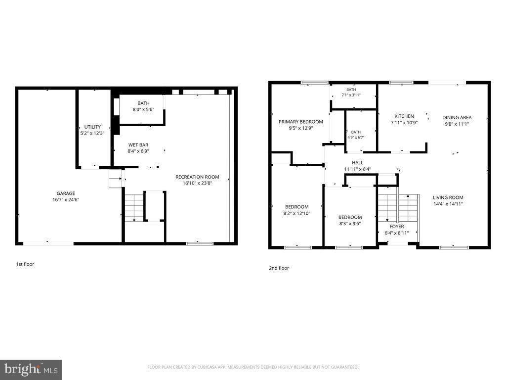 8471 Great Lake Lane Springfield, VA 22153 - Photo 64 of 65 a picture of a floor plan