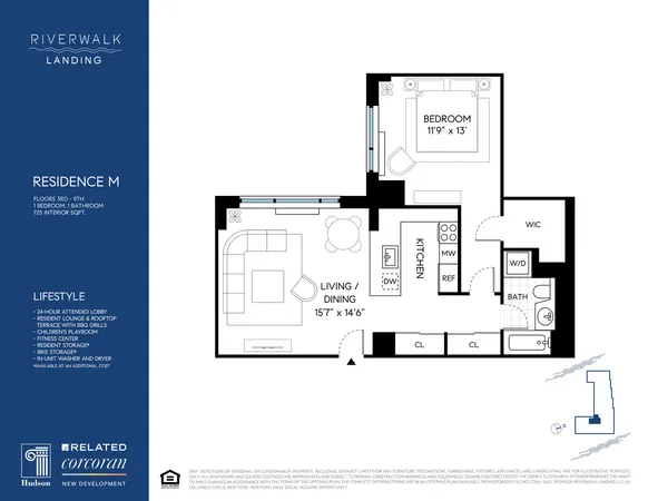 $875,000 | 425 Main Street, Unit 9M | Roosevelt Island