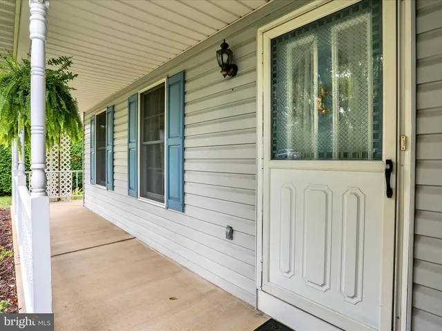 front view of a house with a glass door