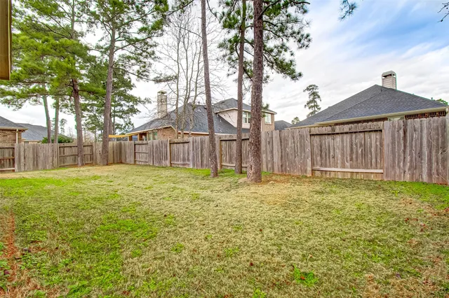 a backyard of a house