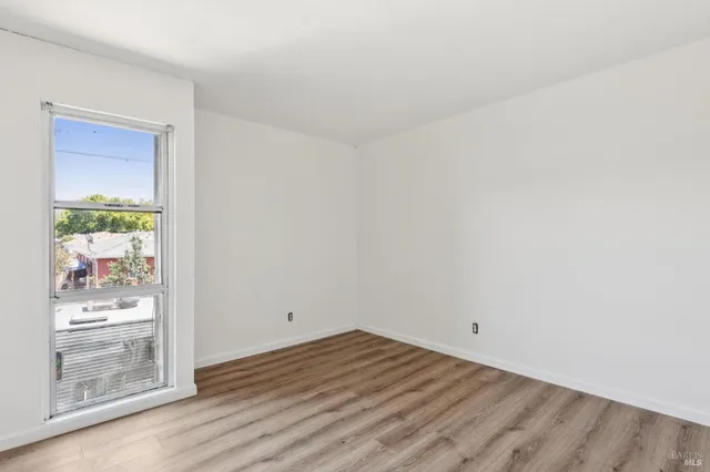 a view of a balcony with an outdoor space