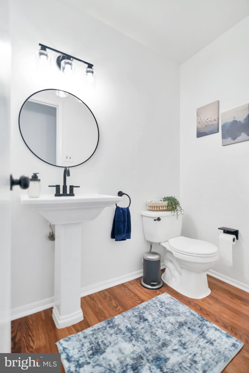 5625 Selford Road Halethorpe, MD 21227 - Photo 23 of 52 a bathroom with a toilet a sink and mirror