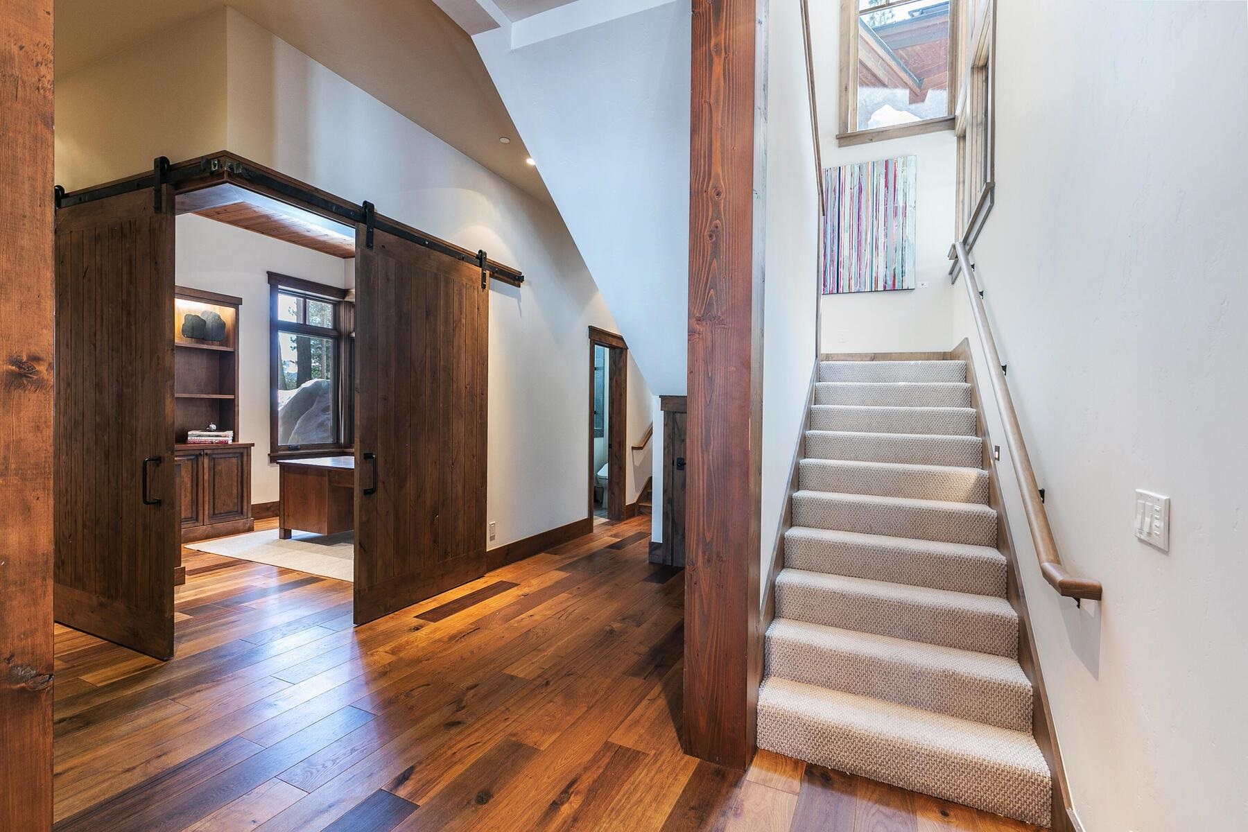 11478 Henness Road Truckee, CA 96161 - Photo 15 of 21 a view of an entryway with wooden floor and a livingroom view