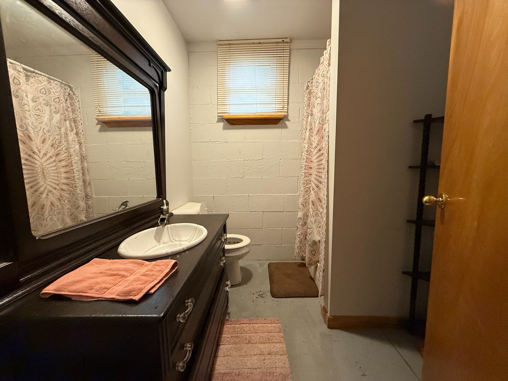 2975 Bethlehem Church Road Mount Hermon, KY 42157 - Photo 33 of 72 a bathroom with a granite countertop sink and a mirror