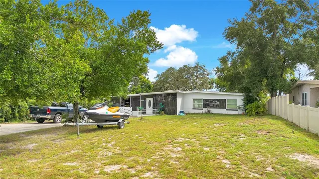 a view of a lake with a building in the background