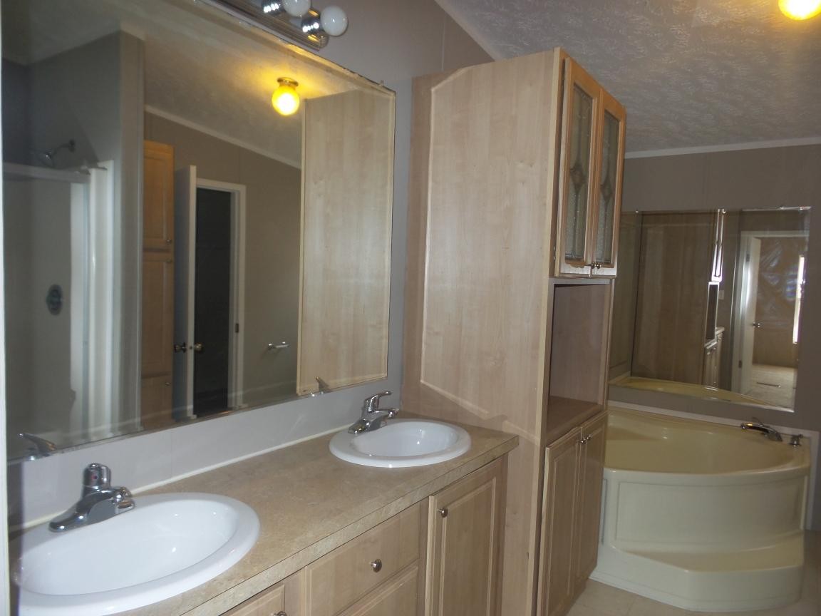 135 King Street Clinton, TN 37716 - Photo 20 of 29 a bathroom with a sink and a mirror