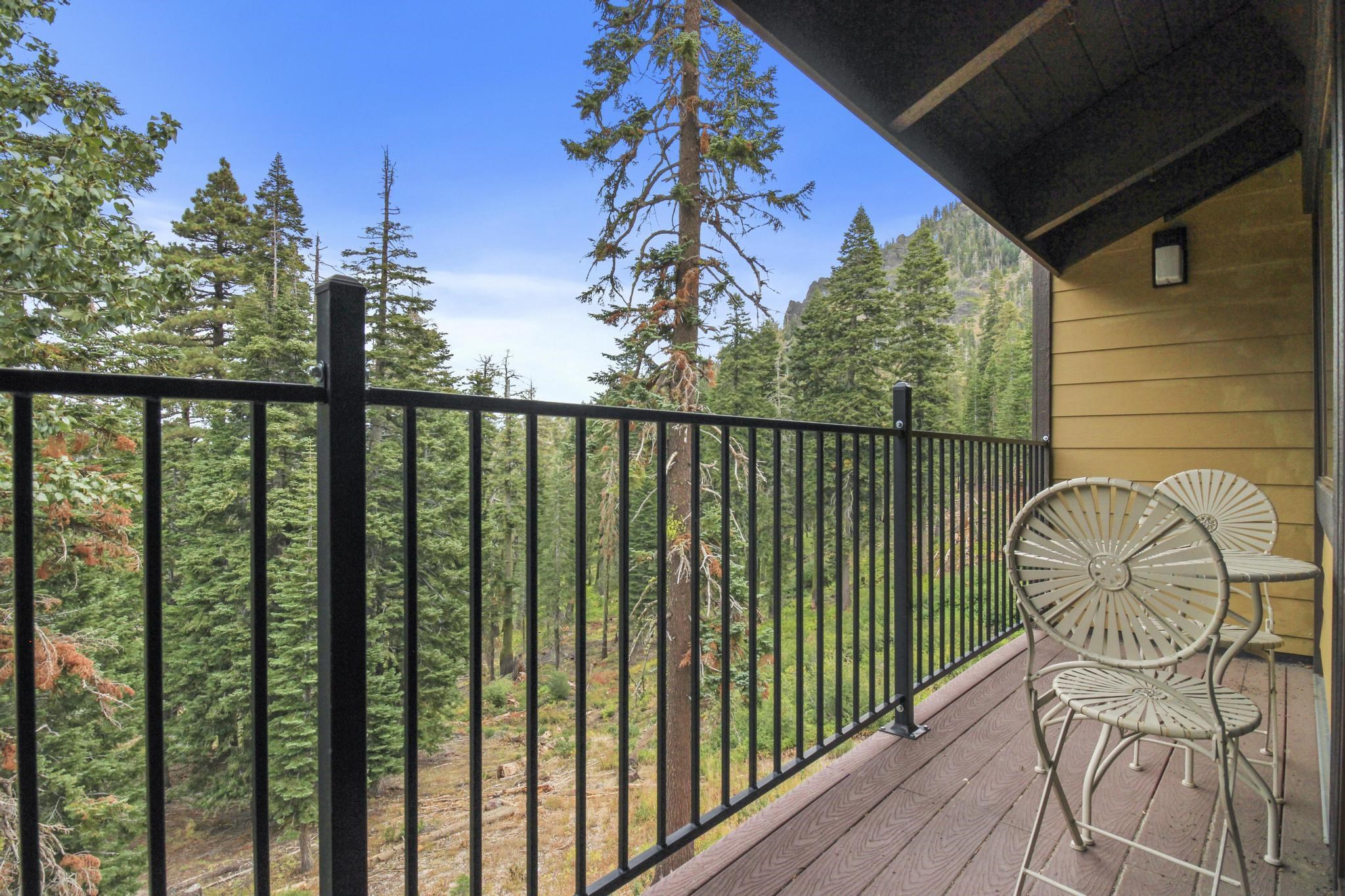 2090 Chalet Road, Unit 2 Alpine Meadows, CA 96146 - Photo 8 of 23 a view of a balcony with furniture