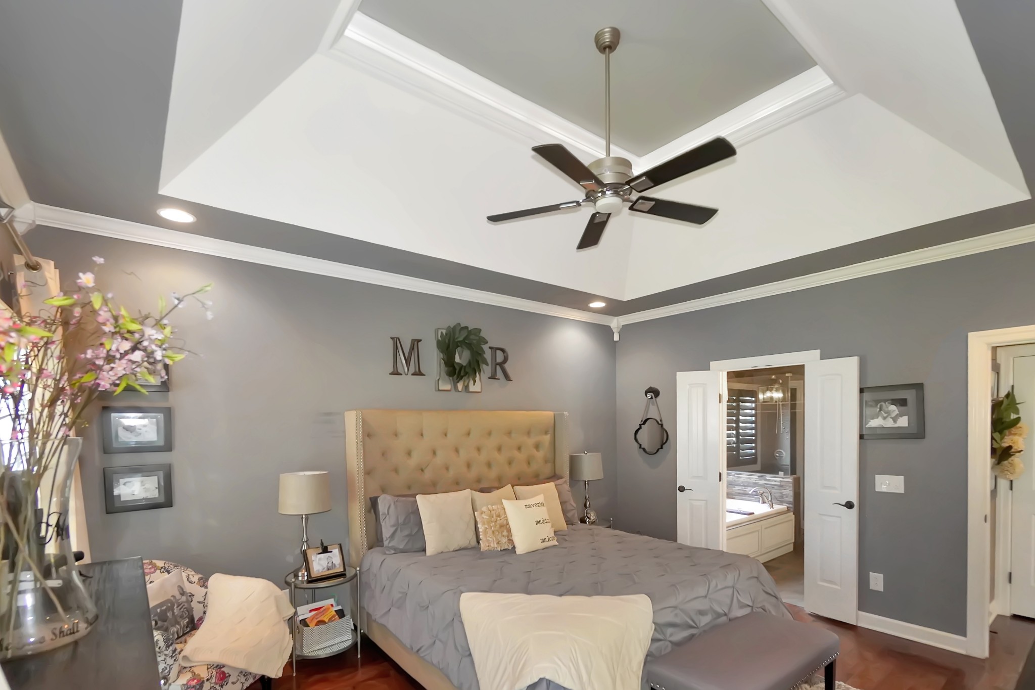 116 Cassandra Drive Cottontown, TN 37048 - Photo 14 of 53 a bedroom with a bed and wooden floor