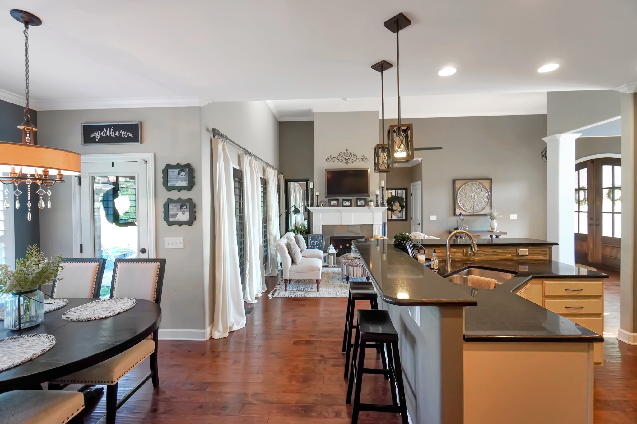116 Cassandra Drive Cottontown, TN 37048 - Photo 26 of 53 a view of a dining room with furniture window and wooden floor