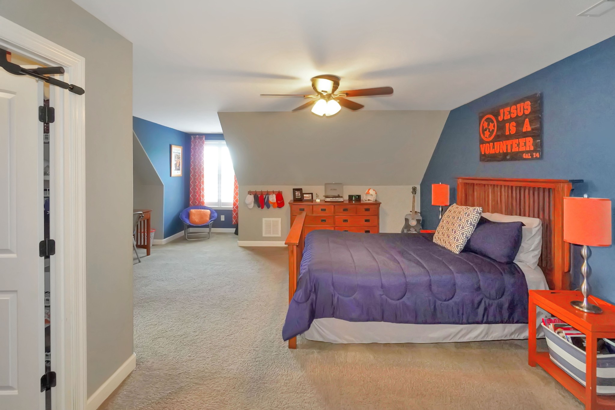 116 Cassandra Drive Cottontown, TN 37048 - Photo 6 of 53 a bedroom with a bed and a chandelier