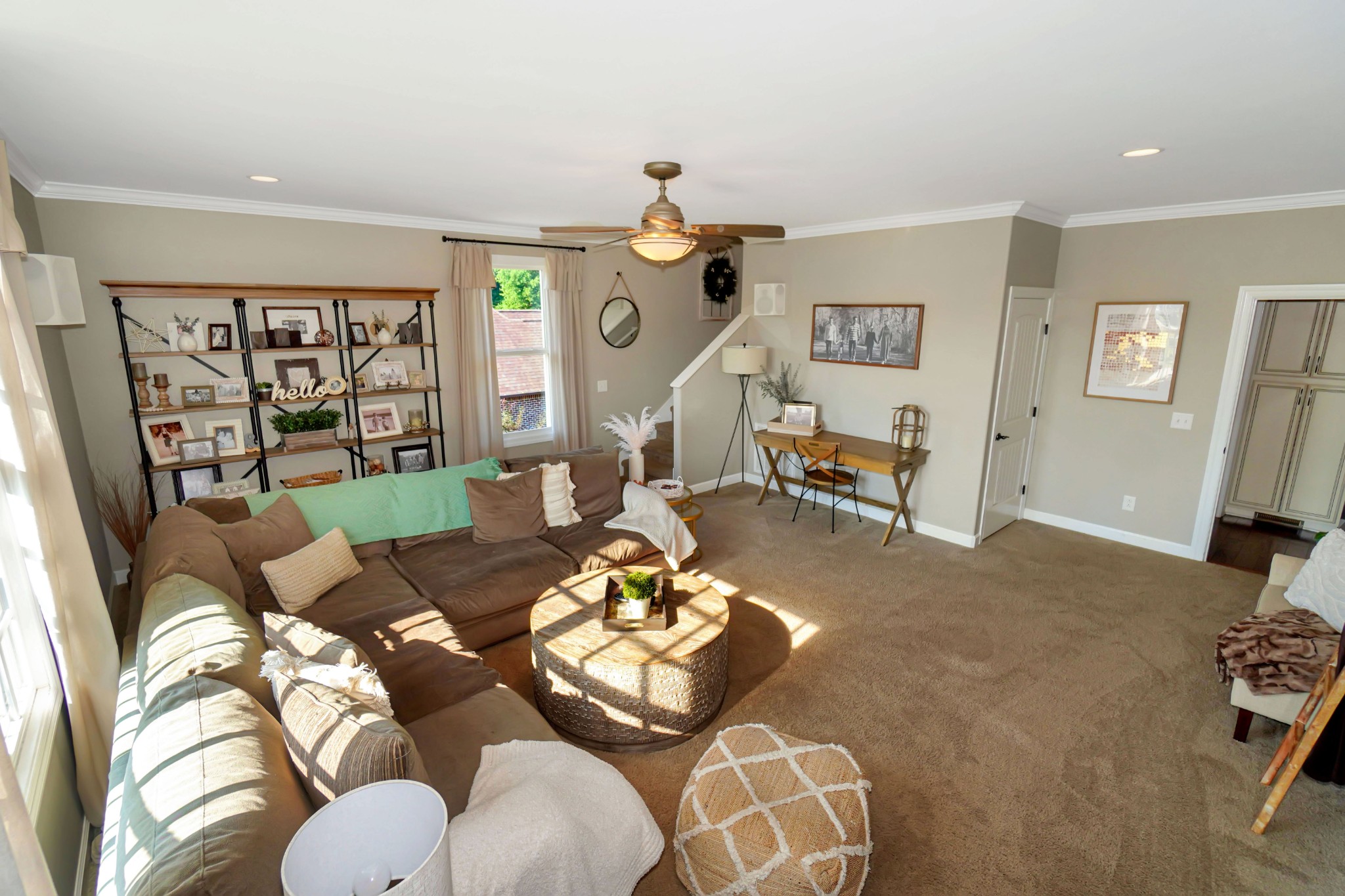 116 Cassandra Drive Cottontown, TN 37048 - Photo 9 of 53 a living room with furniture ceiling fan and a rug